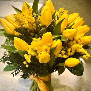 Bouquet_Tulipani_Mimosa_Eredi_Cosaporto